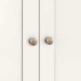 Farrow Triple Wardrobe with Drawers and wooden handles from Roseland Furniture