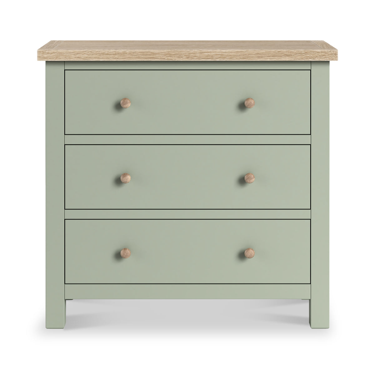 Farrow 3 Drawer Chest Washed Oak Sage from Roseland Furniture