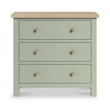 Farrow 3 Drawer Chest Washed Oak Sage from Roseland Furniture