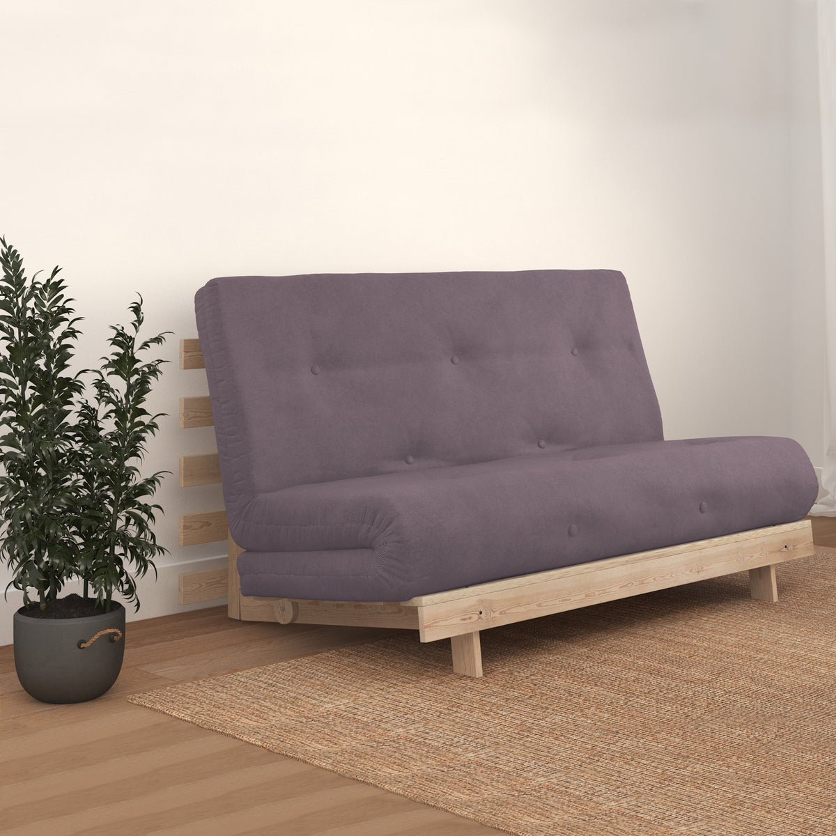 Maggie Double Futon Plum from Roseland Furniture