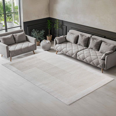 Monroe Soft Textured Geometric Design Rug