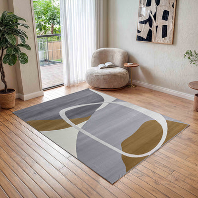Barrett Abstract Curve Design Rug