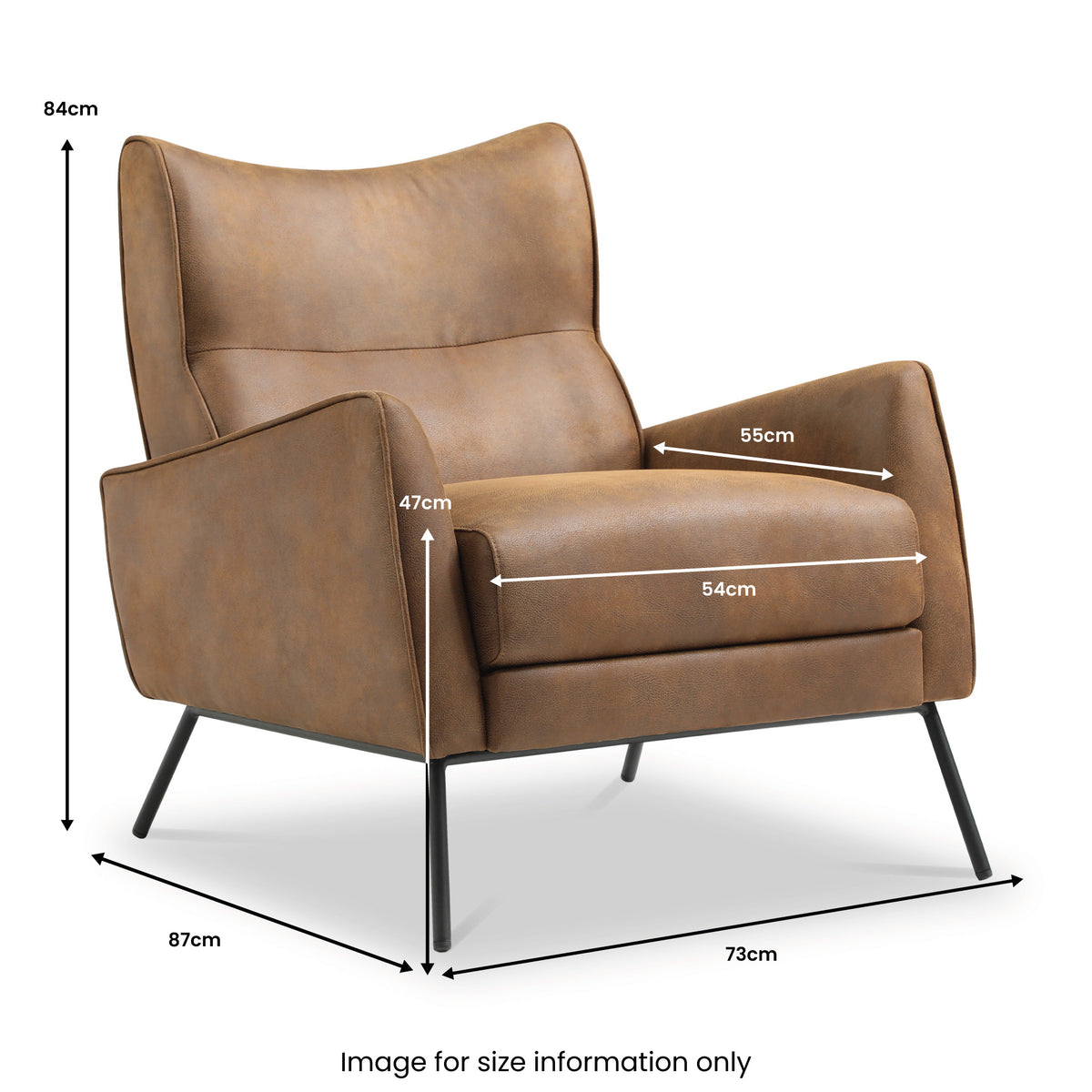 Bennett Accent Chair in Brown by Roseland Furniture