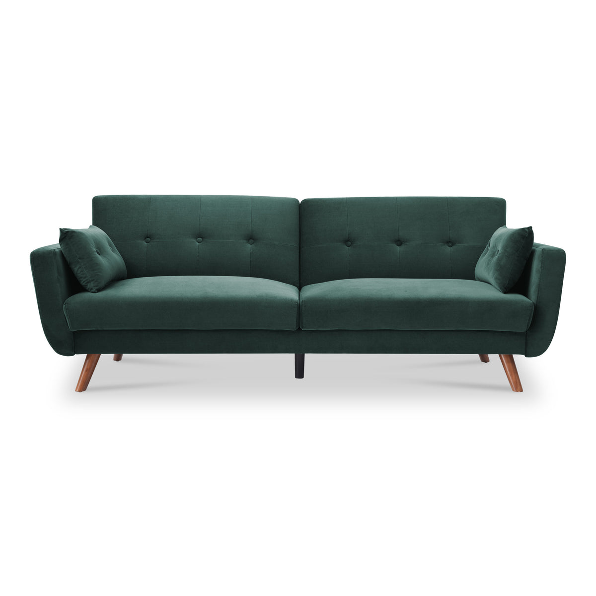 Trom 3 Seater Green Velvet Sofabed by Roseland Furniture