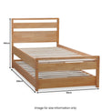 Ludlow Skandi Mid Centuary Guest Bed dimensions