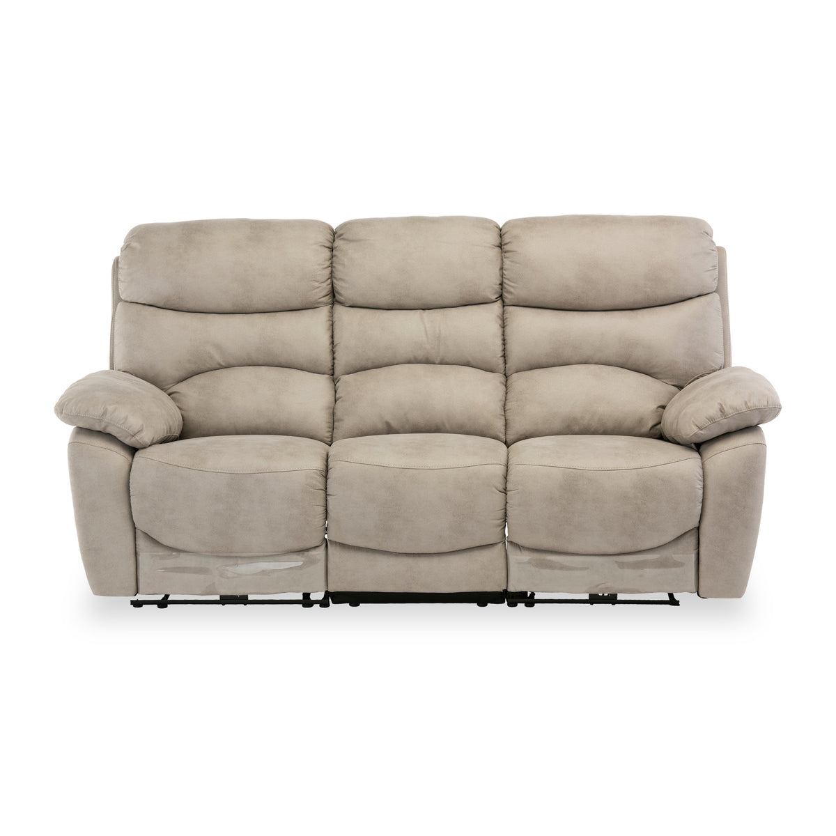 Fraser Natural Fabric Electric Reclining 3 Seater Sofa from Roseland Furniture