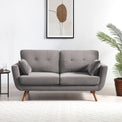 Trom Grey Velvet 2 Seater Sofa by Roseland Furniture