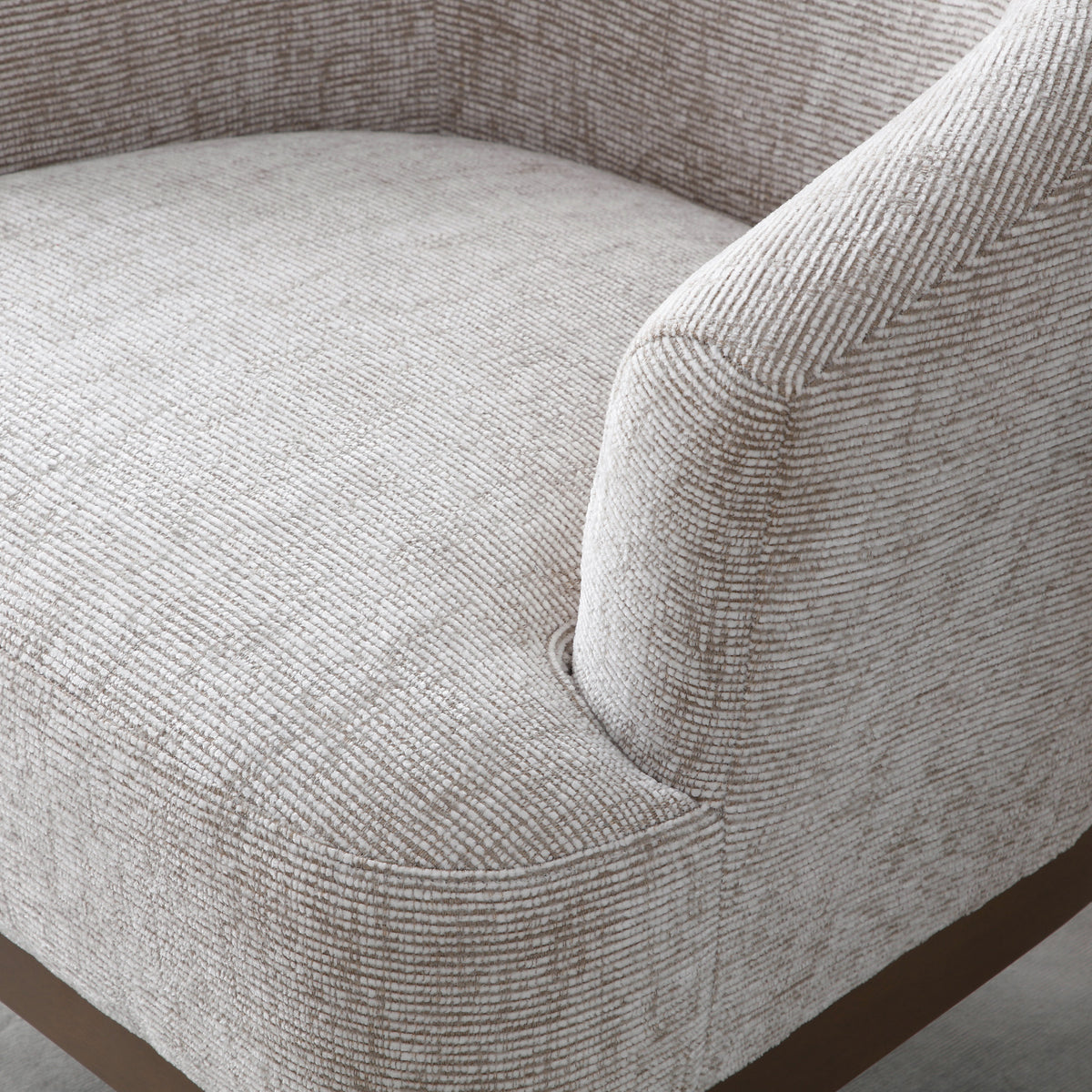 Toira Natural Woven Chenille ArmChair