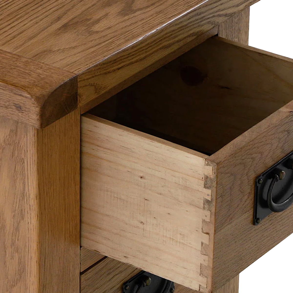 Zelah Oak Bedside Table from Roseland Furniture