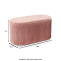 Polly Pink Velvet Blanket Box from Roseland Furniture