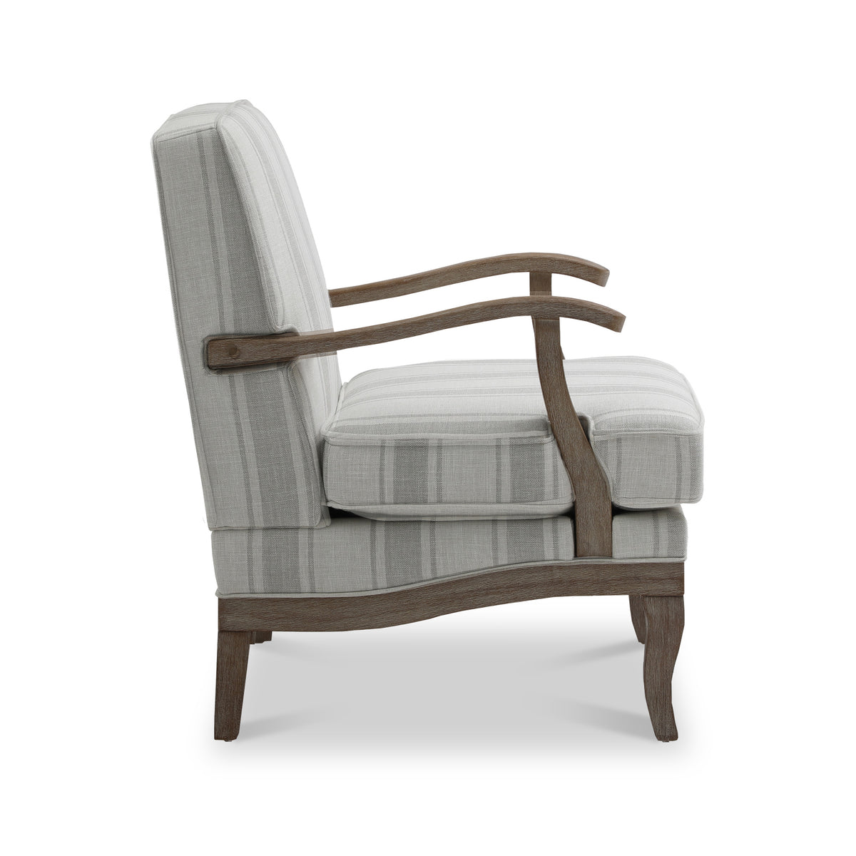 Sandringham Linen Striped Accent Chair from Roseland Furniture