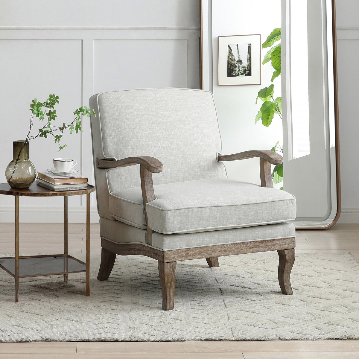 Sandringham Linen Accent Chair