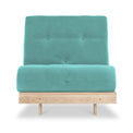 Maggie Teal Single Futon Sofa Bed from Roseland Furniture