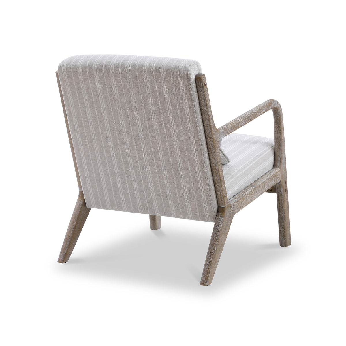 Avery Whitewashed Frame Chenille Stripe Chair from Roseland Furniture