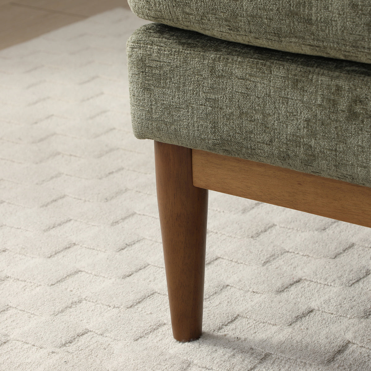 Kendrick Chenille Chair Olive from Roseland Furniture