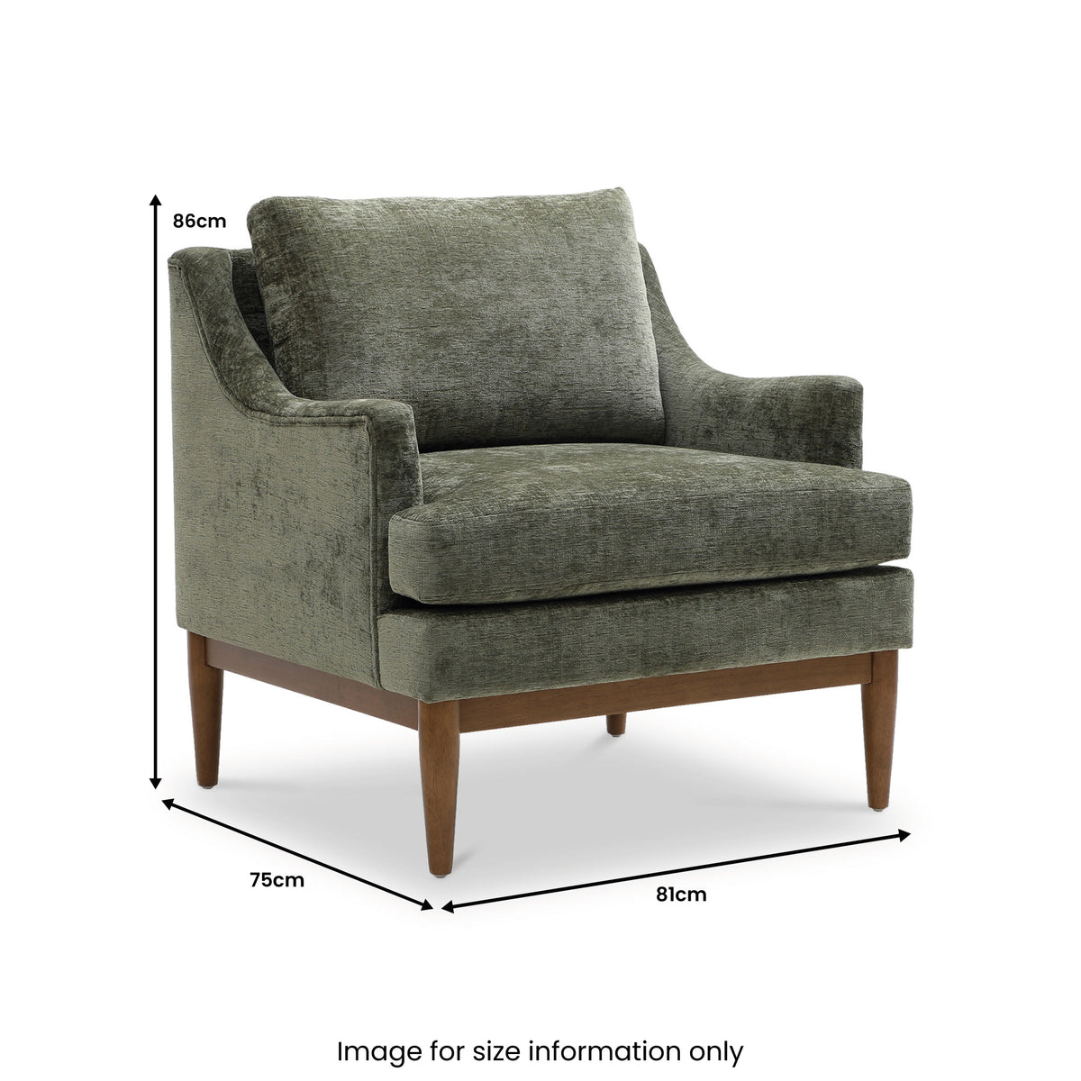 Kendrick Chenille Chair Olive from Roseland Furniture
