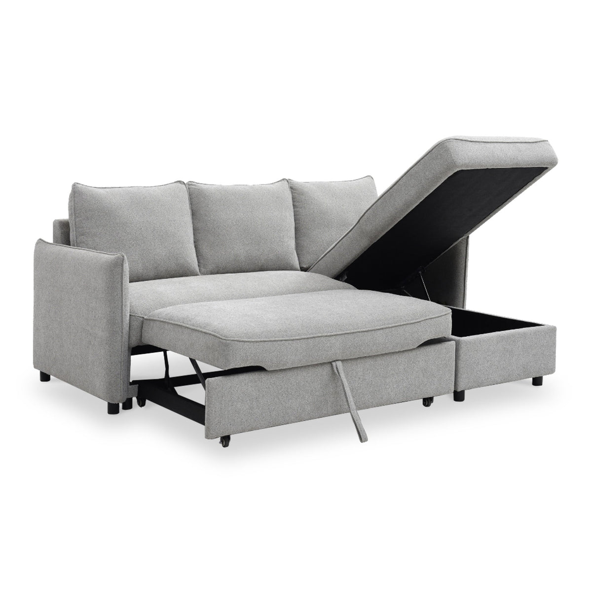 Keya Boucle Pop Up Chaise Sofa Bed from Roseland Furniture