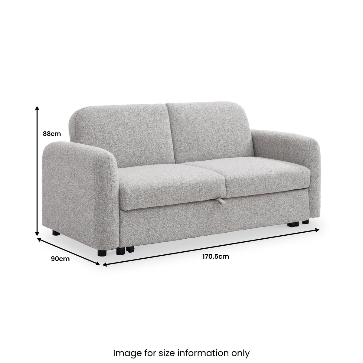 Marla Soft Boucle 2 Seater Sofabed from Roseland Furniture
