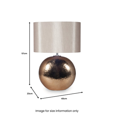 Alpha Bronze Textured Ceramic Table Lamp