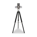 Hereford Silver and Black Tripod Floor Lamp