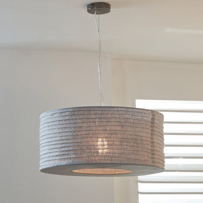 Patpong 50cm Grey Jute Easy Fit Pendant
