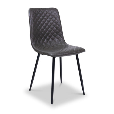 Brogan Faux Leather Quilted Dining Chair