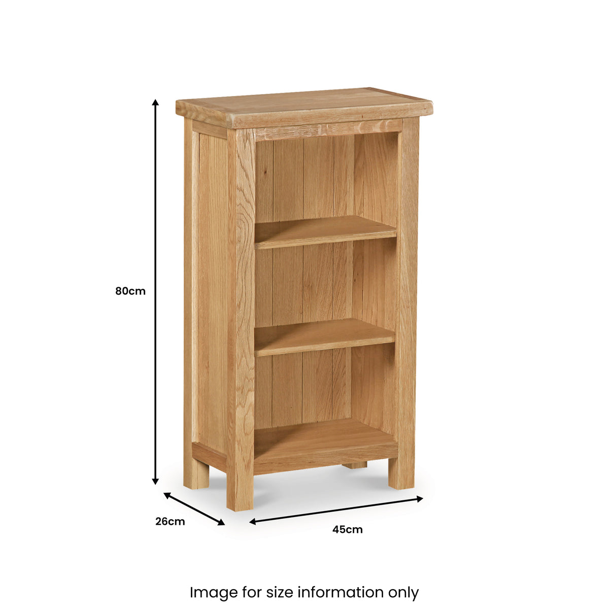 Newlyn Oak Mini Bookcase by Roseland Furniture