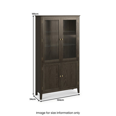 Norburn Oak Display Cabinet