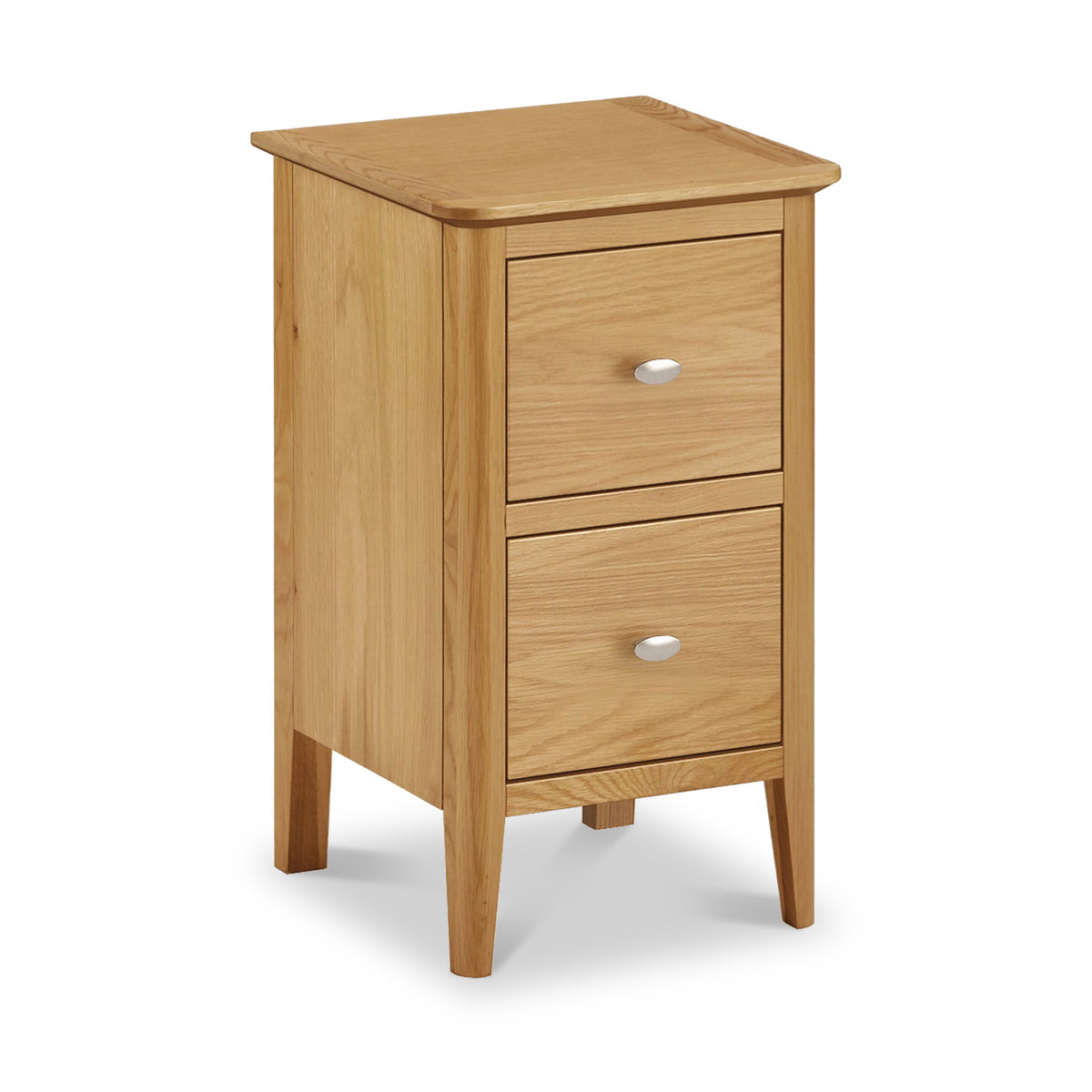 Alba Oak Narrow Bedside from Roseland Furniture