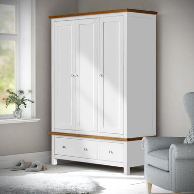 Farrow Triple Wardrobe with Drawers
