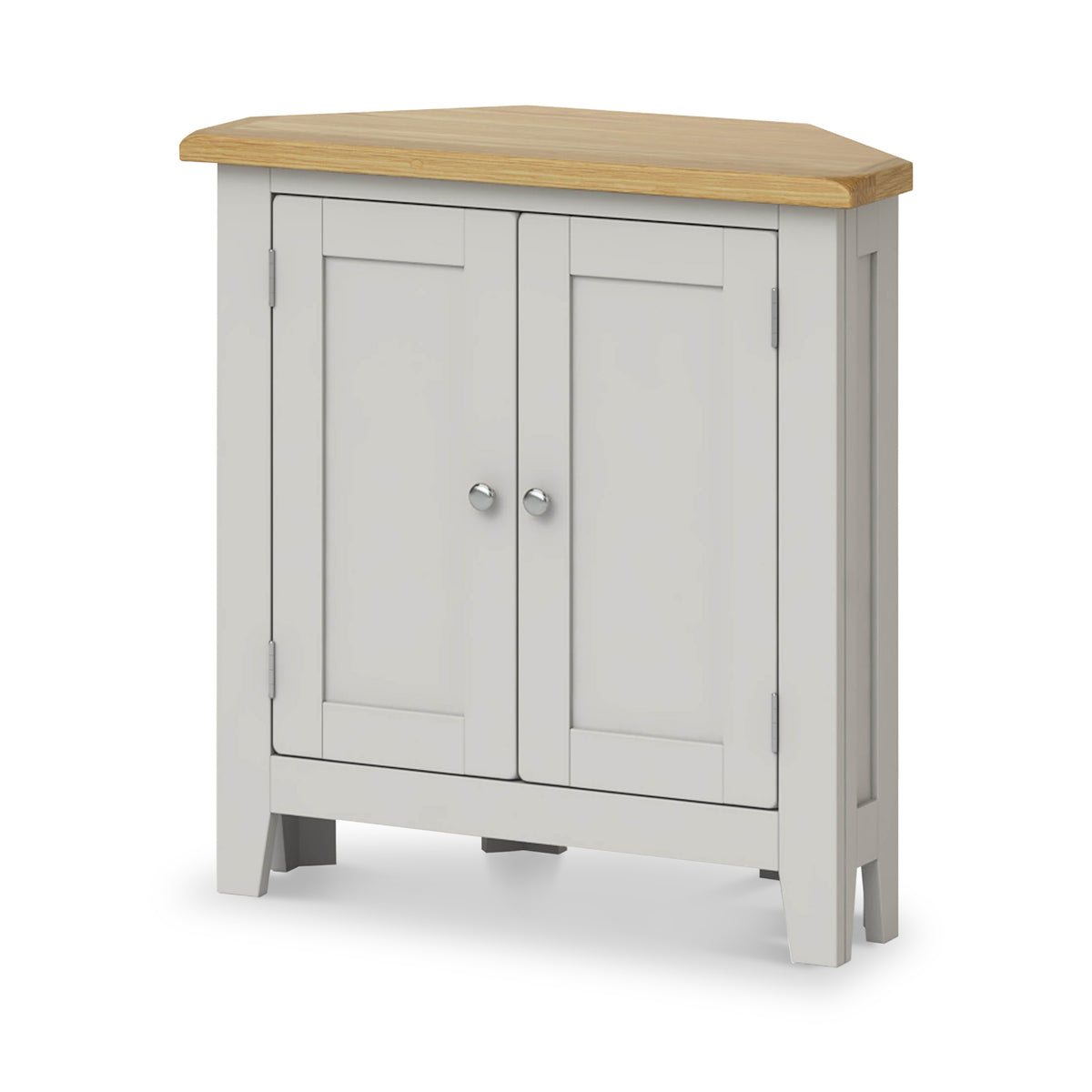 Lundy Grey Small Corner Cabinet from Roseland 