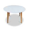 Remy White 120cm Round Dining Table