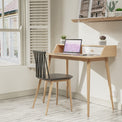 Barford Oak and White Smart Office Desk