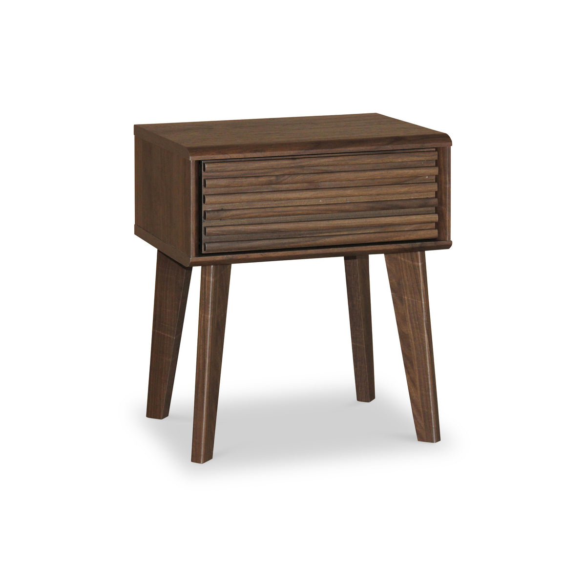 Brunswick Oak 1 Drawer Slatted Lamp Table
