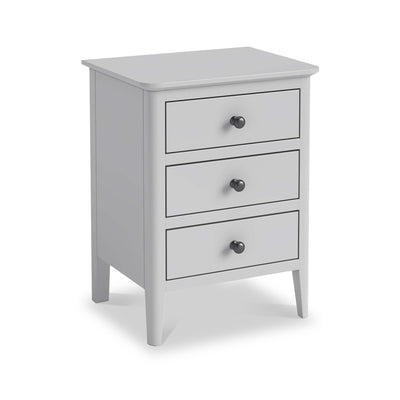 Elgin Grey 3 Drawer Bedside Table