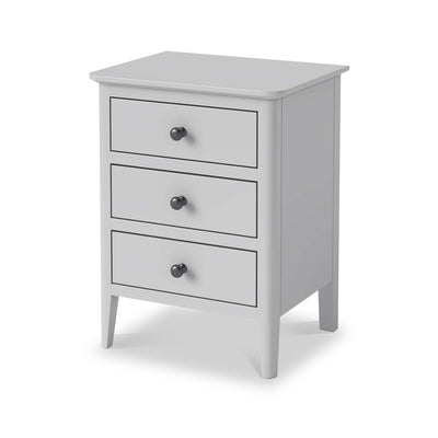 Elgin Grey 3 Drawer Bedside Table