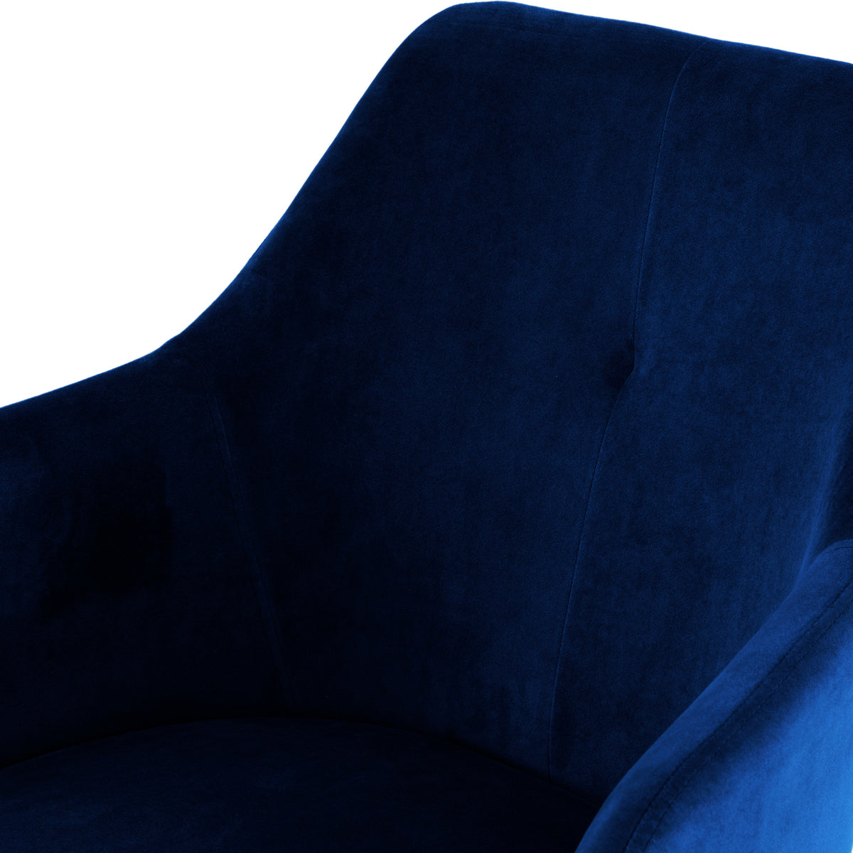 Zane Blue Velvet Dining Chair with Black Leg
