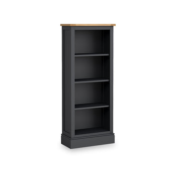 Bude Slim Bookcase with Painted Shelves