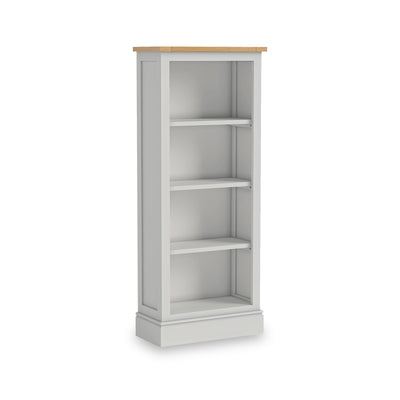 Bude Slim Bookcase with Painted Shelves