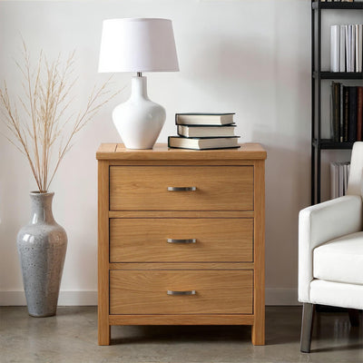 London Oak 3 Drawer Chest