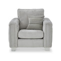 Grazia Stone Chenille Armchair from Roseland furniture