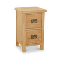 Lanner Oak Slim Bedside from Roseland Furniture