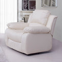 Valencia Cream Reclining Leather Armchair from Roseland Furniture