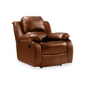 Valencia Tan Reclining Leather Armchair from roseland furniture