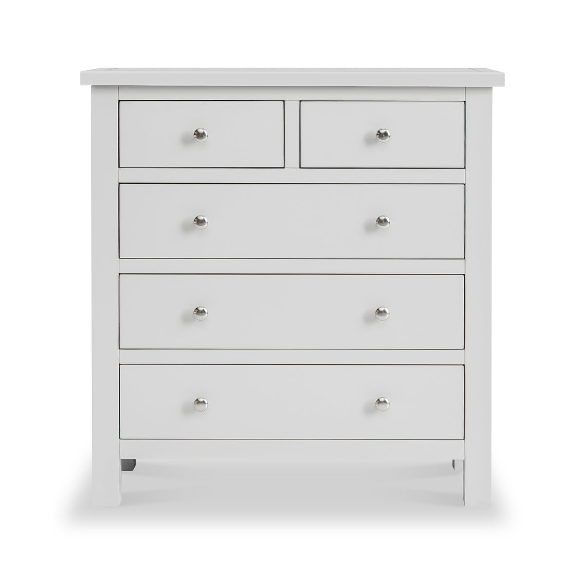 Cornish Dove Grey 2 over 3 chest of drawers from Roseland Furniture