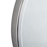 Brushed Nickel Round Wall Clock