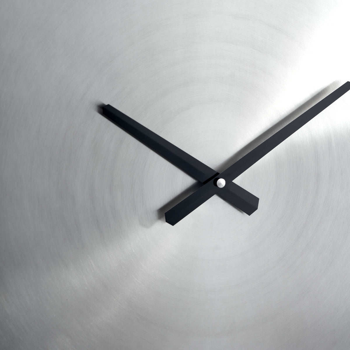 Brushed Nickel Round Wall Clock