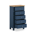 Farrow Navy Blue XL 5 Drawer Tallboy Chest of drawers