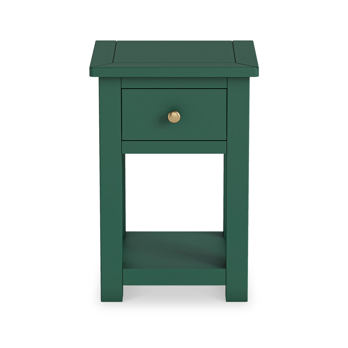 Duchy Puck Green 1 Drawer Bedside Cabinet