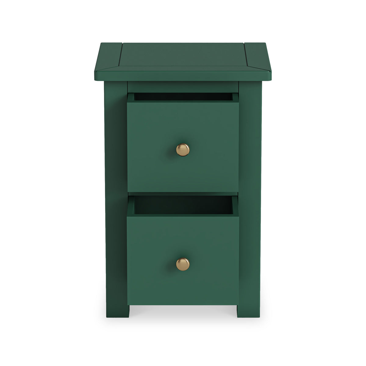 Duchy Puck Green 2 Drawer Bedside Table